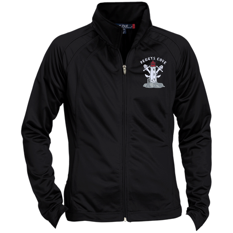 LSPeggys' Cove Souvenirs  Ladies' Raglan Sleeve Warmup Jacket, Jackets - Peggys Cove Lighthouse Nova Scotia