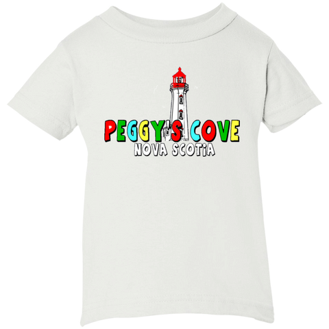 Peggys Cove Infant 5.5 oz Short Sleeve T-Shirt, T-Shirts - Peggys Cove Lighthouse Nova Scotia