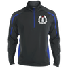 Peggys Cove Men's Sport Wicking Colorblock 1/2 Zip Jacket, Jackets - Peggys Cove Lighthouse Nova Scotia