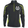 Peggys Cove Men's Sport Wicking Colorblock 1/2 Zip Jacket, Jackets - Peggys Cove Lighthouse Nova Scotia