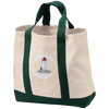 Peggys Cove Port & Co. 2-Tone Shopping Tote, Bags - Peggys Cove Lighthouse Nova Scotia