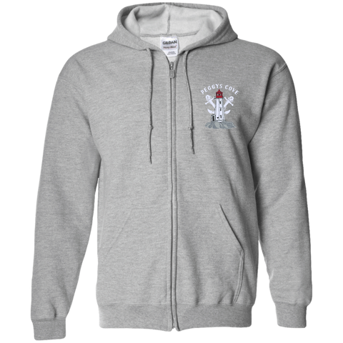 Peggys' Cove Souvenirs Gildan Zip Up Hooded Sweatshirt, Sweatshirts - Peggys Cove Lighthouse Nova Scotia