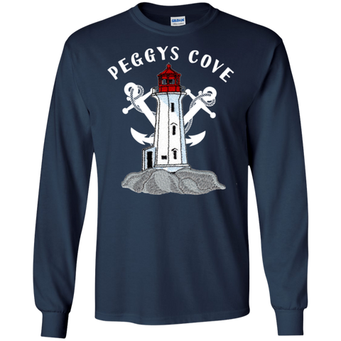 Peggys Cove Souvenirs LS Ultra Cotton T-Shirt, T-Shirts - Peggys Cove Lighthouse Nova Scotia