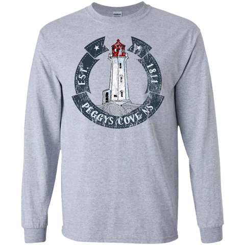 Peggys Cove Souvenirs LS Ultra Cotton T-Shirt, T-Shirts - Peggys Cove Lighthouse Nova Scotia