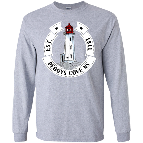 Peggys Cove Souvenirs LS Ultra Cotton T-Shirt, T-Shirts - Peggys Cove Lighthouse Nova Scotia