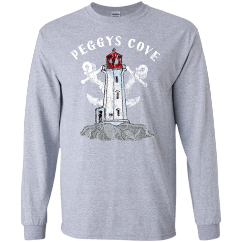 Peggys Cove Souvenirs LS Ultra Cotton T-Shirt, T-Shirts - Peggys Cove Lighthouse Nova Scotia