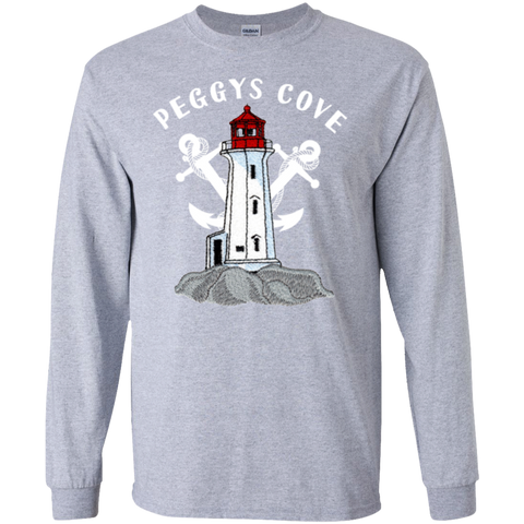 Peggys Cove Souvenirs LS Ultra Cotton T-Shirt, T-Shirts - Peggys Cove Lighthouse Nova Scotia