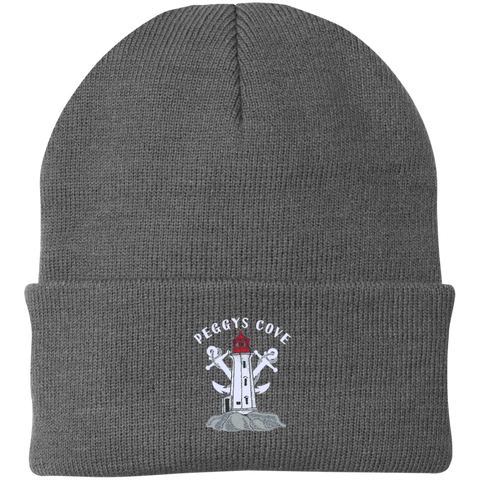 Peggys' Cove Souvenirs  Port Authority Knit Cap/Hat, Hats - Peggys Cove Lighthouse Nova Scotia