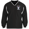 Peggys' Cove Souvenirs Tipped V-Neck Windshirt, Jackets - Peggys Cove Lighthouse Nova Scotia
