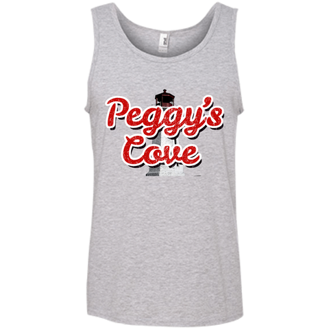 Peggys Cove Women's 100% Ringspun Cotton Tank Top, T-Shirts - Peggys Cove Lighthouse Nova Scotia