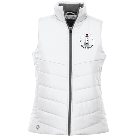 Peggys Cove Womens Quilted Vest, Jackets - Peggys Cove Lighthouse Nova Scotia