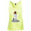 Peggys Cove Girls Racerback Tank Top, T-Shirts - Peggys Cove Lighthouse Nova Scotia
