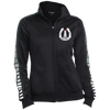 Peggys' Cove Souvenirs Ladies' Dot Print Warm Up Jacket, Warm Ups - Peggys Cove Lighthouse Nova Scotia