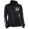 Peggys' Cove Souvenirs Ladies' Dot Print Warm Up Jacket, Warm Ups - Peggys Cove Lighthouse Nova Scotia