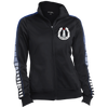 Peggys' Cove Souvenirs Ladies' Dot Print Warm Up Jacket, Warm Ups - Peggys Cove Lighthouse Nova Scotia