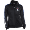 Peggys' Cove Souvenirs Ladies' Dot Print Warm Up Jacket, Warm Ups - Peggys Cove Lighthouse Nova Scotia