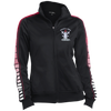 Peggys' Cove Souvenirs Ladies' Dot Print Warm Up Jacket, Warm Ups - Peggys Cove Lighthouse Nova Scotia