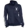 Peggys' Cove Souvenirs Ladies' Dot Print Warm Up Jacket, Warm Ups - Peggys Cove Lighthouse Nova Scotia