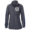 Peggys' Cove Souvenirs Ladies' Piped Colorblock Windbreaker, Warm Ups - Peggys Cove Lighthouse Nova Scotia