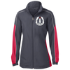 Peggys' Cove Souvenirs Ladies' Piped Colorblock Windbreaker, Warm Ups - Peggys Cove Lighthouse Nova Scotia