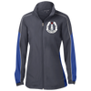 Peggys' Cove Souvenirs Ladies' Piped Colorblock Windbreaker, Warm Ups - Peggys Cove Lighthouse Nova Scotia