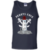 Women's 100% Cotton Tank Top, T-Shirts - Peggys Cove Lighthouse Nova Scotia