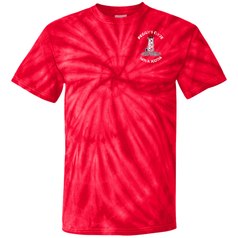 Distressed Peggys Cove Cotton Tie Dye T-Shirt, T-Shirts - Peggys Cove Lighthouse Nova Scotia