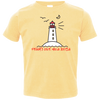 Peggys Cove Cartoony Toddler Jersey T-Shirt, T-Shirts - Peggys Cove Lighthouse Nova Scotia