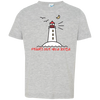 Peggys Cove Cartoony Toddler Jersey T-Shirt, T-Shirts - Peggys Cove Lighthouse Nova Scotia