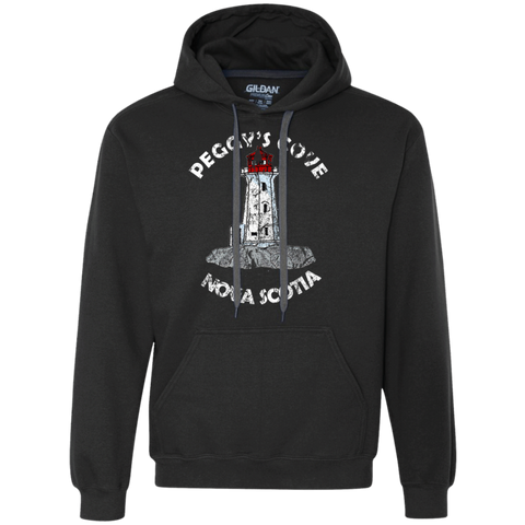 Peggys Cove Distressed Heavyweight Pullover Fleece Sweatshirt, Sweatshirts - Peggys Cove Lighthouse Nova Scotia