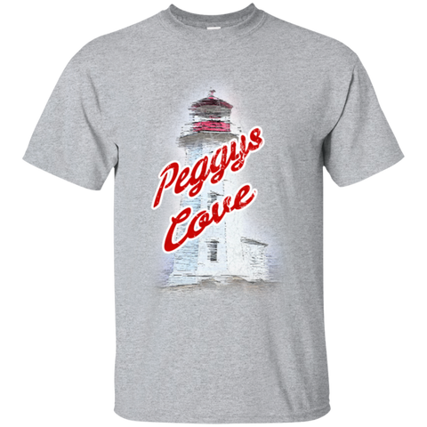 Peggys Cove Distressed Storm Ultra Cotton T-Shirt, T-Shirts - Peggys Cove Lighthouse Nova Scotia