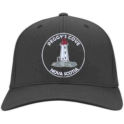 Peggys Cove Embroidered Twill Cap, Hats - Peggys Cove Lighthouse Nova Scotia