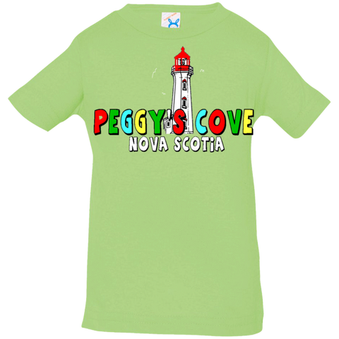 Peggys Cove Infant Jersey T-Shirt, T-Shirts - Peggys Cove Lighthouse Nova Scotia