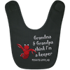 Peggys Cove Keeper Baby Bib, Accessories - Peggys Cove Lighthouse Nova Scotia