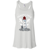 Peggys Cove Ladies Flowy Racerback Tank, T-Shirts - Peggys Cove Lighthouse Nova Scotia