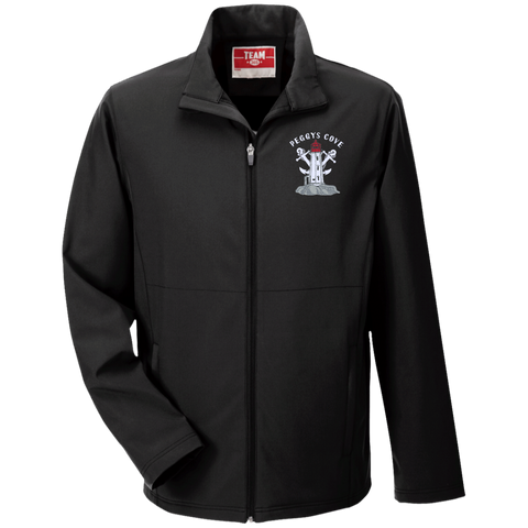 Peggys Cove Men's Soft Shell Jacket, Jackets - Peggys Cove Lighthouse Nova Scotia