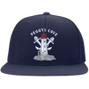 Peggys' Cove Souvenirs Flat Bill High-Profile Snapback Hat, Hats - Peggys Cove Lighthouse Nova Scotia