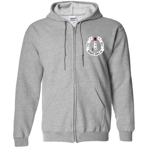 Peggys' Cove Souvenirs Gildan Zip Up Hooded Sweatshirt, Sweatshirts - Peggys Cove Lighthouse Nova Scotia