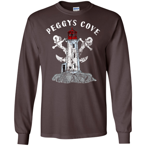 Peggys Cove Souvenirs LS Ultra Cotton T-Shirt, T-Shirts - Peggys Cove Lighthouse Nova Scotia