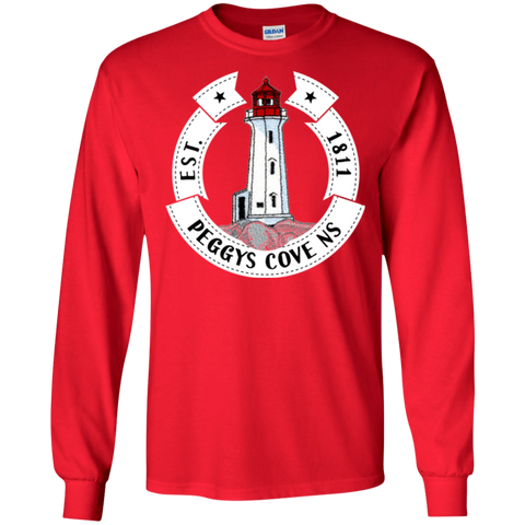 Peggys Cove Souvenirs LS Ultra Cotton T-Shirt, T-Shirts - Peggys Cove Lighthouse Nova Scotia