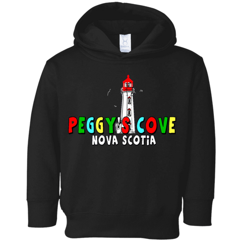 Peggys Cove Toddler Fleece Hoodie, Sweatshirts - Peggys Cove Lighthouse Nova Scotia