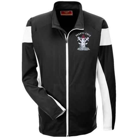 Peggys Cove Unisex Performance Colorblock Full Zip, Jackets - Peggys Cove Lighthouse Nova Scotia