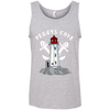 Peggys Cove Women's 100% Ringspun Cotton Tank Top, T-Shirts - Peggys Cove Lighthouse Nova Scotia