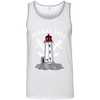 Peggys Cove Women's 100% Ringspun Cotton Tank Top, T-Shirts - Peggys Cove Lighthouse Nova Scotia