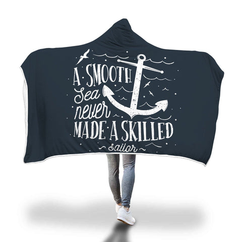 Smooth Sea Hooded Blanket