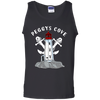 Women's 100% Cotton Tank Top, T-Shirts - Peggys Cove Lighthouse Nova Scotia