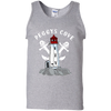 Women's 100% Cotton Tank Top, T-Shirts - Peggys Cove Lighthouse Nova Scotia